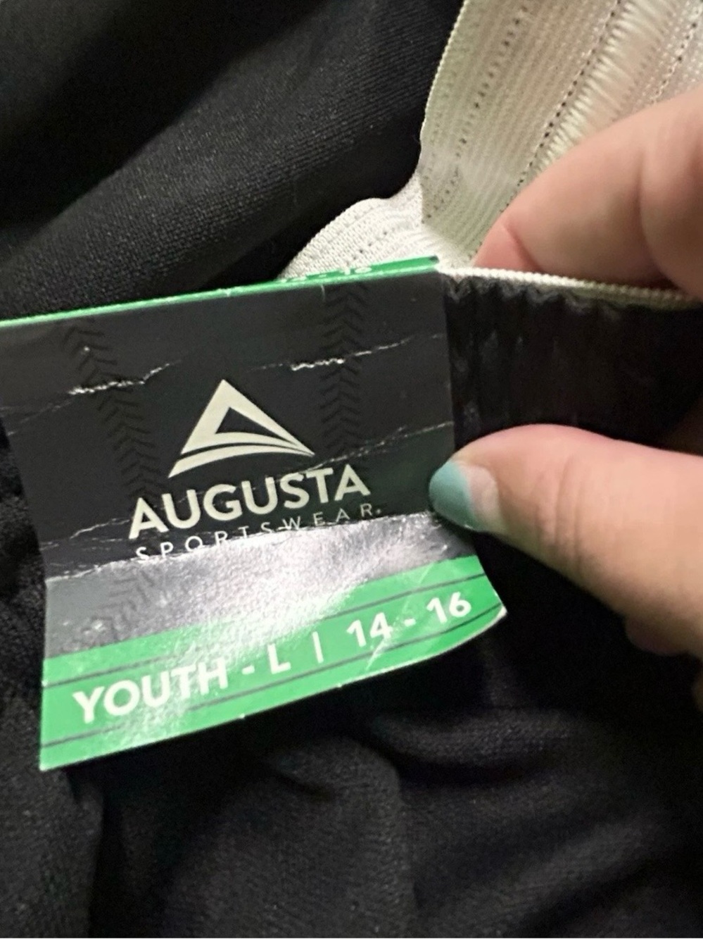 NWT Augusta Black Baseball Softball Pants Size Large (14/16) - Picture 3 of 4